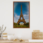 Eiffeltoren en Champ de Mars Poster (Keuken)