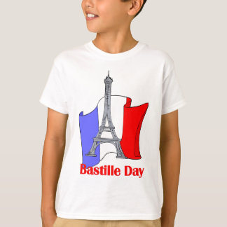 Eiffeltoren en Franse T - shirts op de dag van de