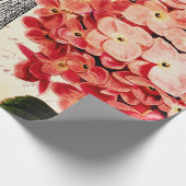 Eiffeltoren en hydrangea cadeaupapier (Hoek)