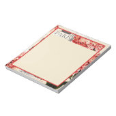 Eiffeltoren en hydrangea notitieblok (Linkerzijde)