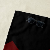 Eiffeltoren en opschriften in Parijs in het hart Strandlaken (In situ)