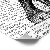 Eiffeltoren en Red Hot Air-ballonnen Poster (Hoek)