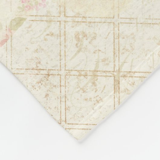 Eiffeltoren en roze lips  patroon fleece deken (Hoek)