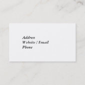 Eiffeltoren en roze scroller visitekaartje (Achterkant)