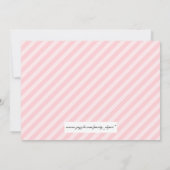 Eiffeltoren en roze Vrijgezellenfeest-uitzending Kaart (Achterkant)