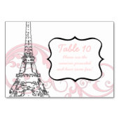 Eiffeltoren en schuifwiel kaart (Achterkant)