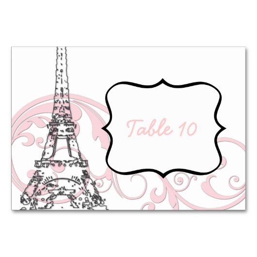 Eiffeltoren en schuifwiel kaart (Voorkant)