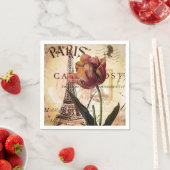 Eiffeltoren en tulp servetten (Insitu)