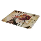 Eiffeltoren en tulpen snijplank (Hoek)