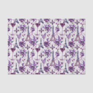 Eiffeltoren en wijn Waterverf Tissue Papier