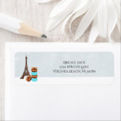 Eiffeltoren en Winter Macaroons - Kerstmis Etiket (Insitu)