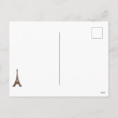 Eiffeltoren en winterkerst in Macarons Feestdagenkaart (Achterkant)