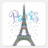 Eiffeltoren Fantasy sticker (Voorkant)