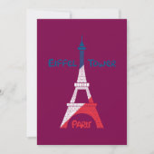 Eiffeltoren Feestdagenkaart (Voorkant)