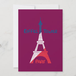 Eiffeltoren Feestdagenkaart
