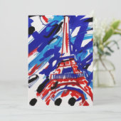 Eiffeltoren Feestdagenkaart (Staand voorkant)