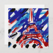 Eiffeltoren Feestdagenkaart (Voorkant / Achterkant)