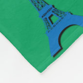Eiffeltoren Fleece Deken (Hoek)