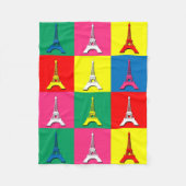 Eiffeltoren Fleece Deken (Voorkant)