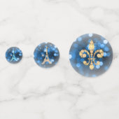 Eiffeltoren & Fleur de Lys Confetti (Achterkanten)