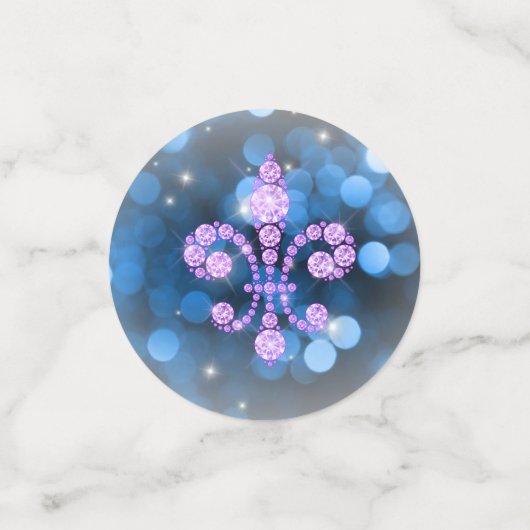 Eiffeltoren & Fleur de Lys Confetti (Kleine voorkant)