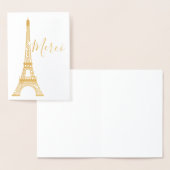 Eiffeltoren Folie dank u nota Folie Kaarten (Display)
