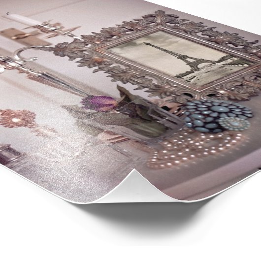  Eiffeltoren Foto Lijst Afdruk (Hoek)