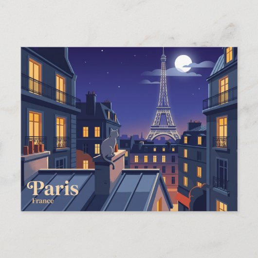 Eiffeltoren Frankrijk Briefkaart (Voorkant)