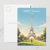 Eiffeltoren Frankrijk Briefkaart (Voorkant / Achterkant)