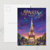 Eiffeltoren Frankrijk Briefkaart (Voorkant / Achterkant)
