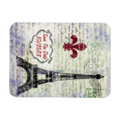 Eiffeltoren Frankrijk Save The Date Magnet Magneet (Horizontaal)