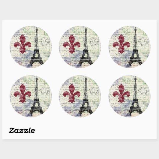 Eiffeltoren Frankrijk Stickers (Vel)