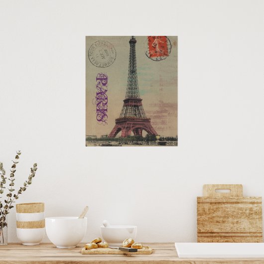Eiffeltoren  Frans  Poster (Keuken)