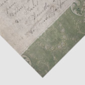 Eiffeltoren  Frans script Ephemera Floral Tissuepapier (Detail)