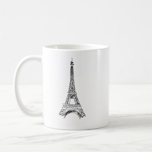 Eiffeltoren Franse koffie Mok (Links)