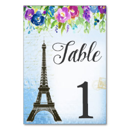 Eiffeltoren Franse thema tafel kaarten