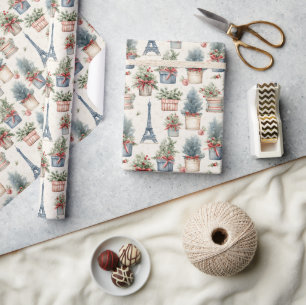 Eiffeltoren, Franse Topiaries Paris Christmas Cadeaupapier