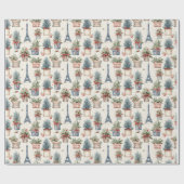 Eiffeltoren, Franse Topiaries Paris Christmas Cadeaupapier (Vlak)