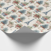 Eiffeltoren, Franse Topiaries Paris Christmas Cadeaupapier (Hoek)