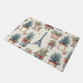 Eiffeltoren, Franse Topiaries Paris Christmas Deurmat (Schuin)