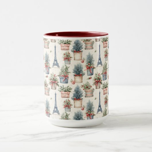 Eiffeltoren, Franse Topiaries Paris Christmas Mok (Midden)