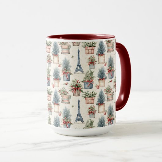 Eiffeltoren, Franse Topiaries Paris Christmas Mok (Voorkant rechts)
