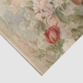 Eiffeltoren Franse Vintage Bloemen Roze Decoupage Tissuepapier (Detail)