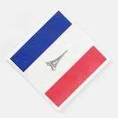 Eiffeltoren Franse vlag Theme Party Papier Servet (Hoek)