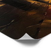 Eiffeltoren gezien op een regenachtige herfstdag i poster (Hoek)