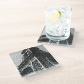 Eiffeltoren glas onderzetter (Schuin)