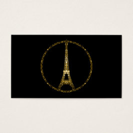 Eiffeltoren gouden glitters glinstert Visitekaartj Visitekaartjes