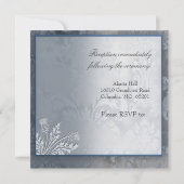 Eiffeltoren gouden metalen uitnodiging (Achterkant)