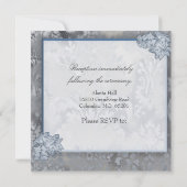 Eiffeltoren gouden metalen uitnodiging (Achterkant)