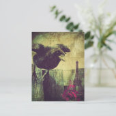  Eiffeltoren halloween Black Raven Briefkaart (Staand voorkant)